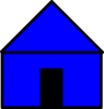 Blue House Clip Art