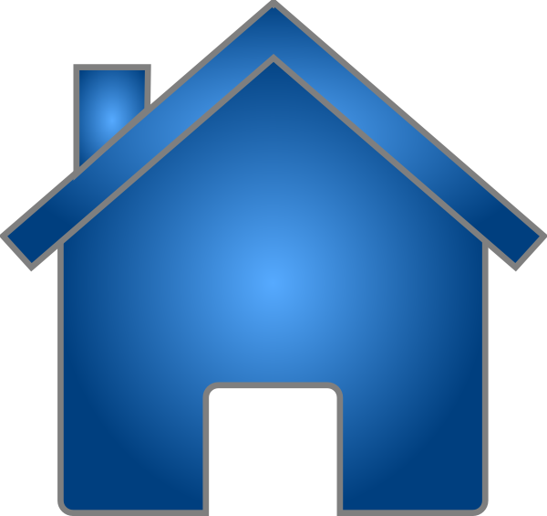 Blue House Clip Art