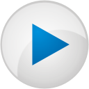 Blue Play Button Icon