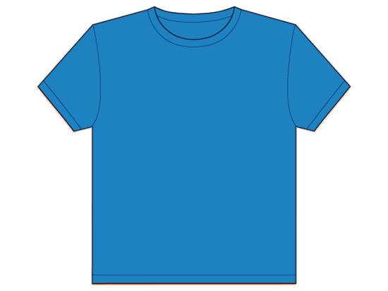 Blue T-Shirt Template