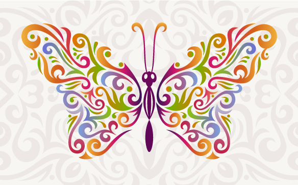 Butterfly Shape Illustrator