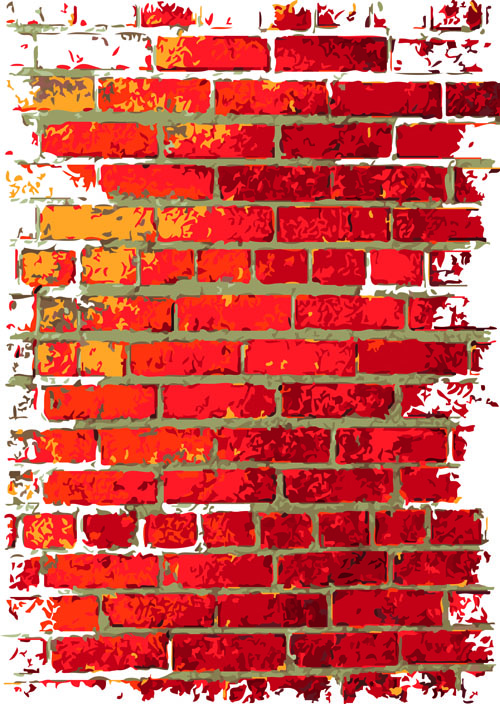 Cartoon Brick Wall Vector