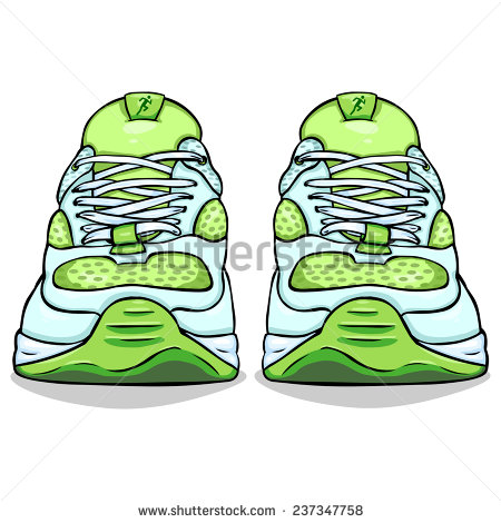 Cartoon Shoes Front View