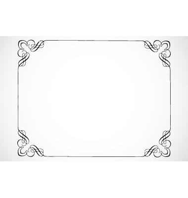 Certificate Frame Vector