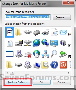 Change Default Folder Icon Windows 7
