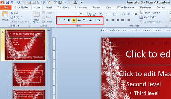 Christmas List Template PowerPoint