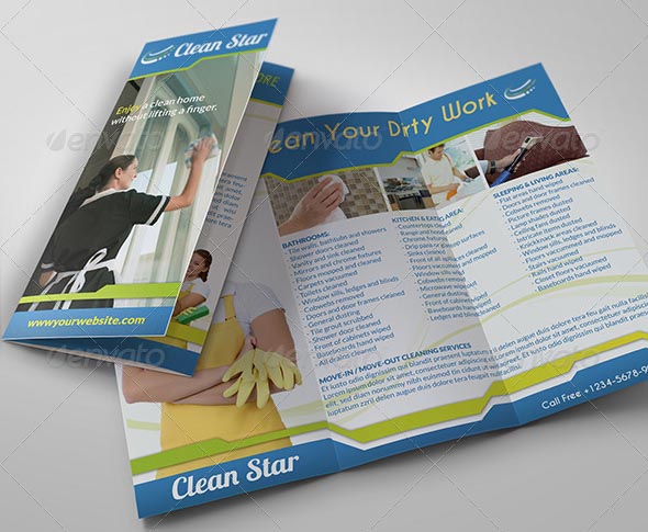 Cleaning Service Brochure Template