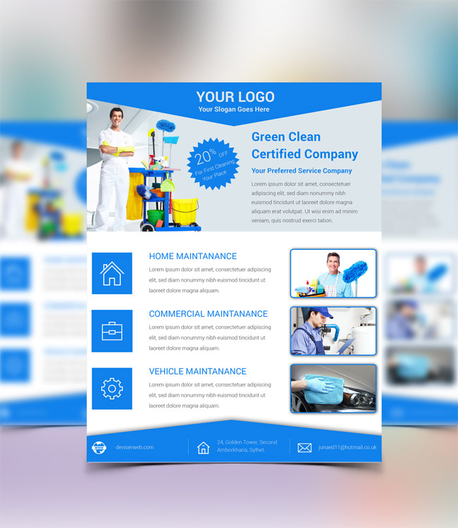 14 Cleaning Services Flyer Templates Psd Images