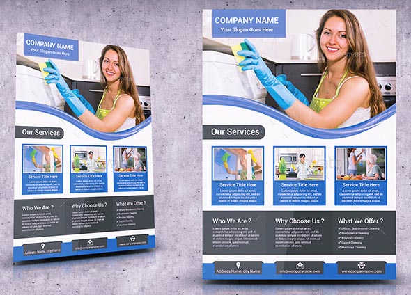 Cleaning Services Flyer Templates