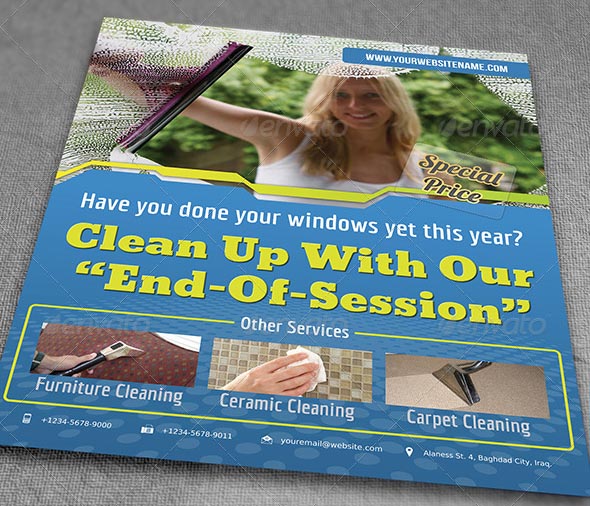 Cleaning Services Flyer Templates