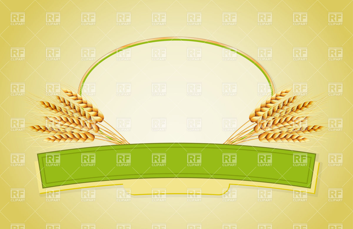 Corn and Wheat Border Clip Art