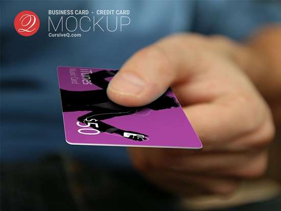 Credit Card Mockup PSD