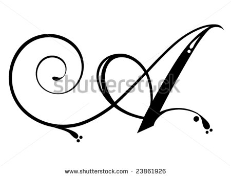 Cursive Letter a Tattoo