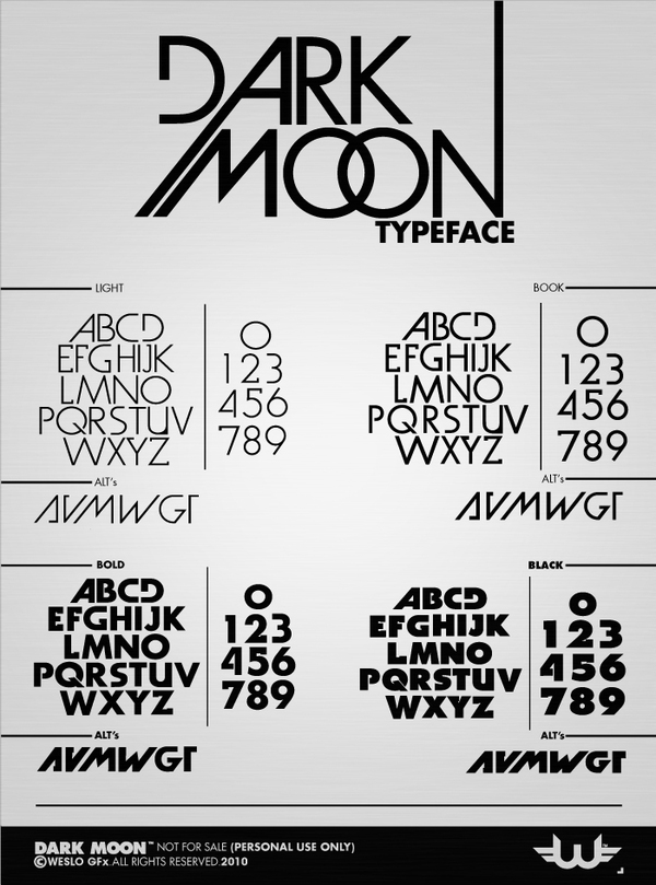 Dark Moon Font