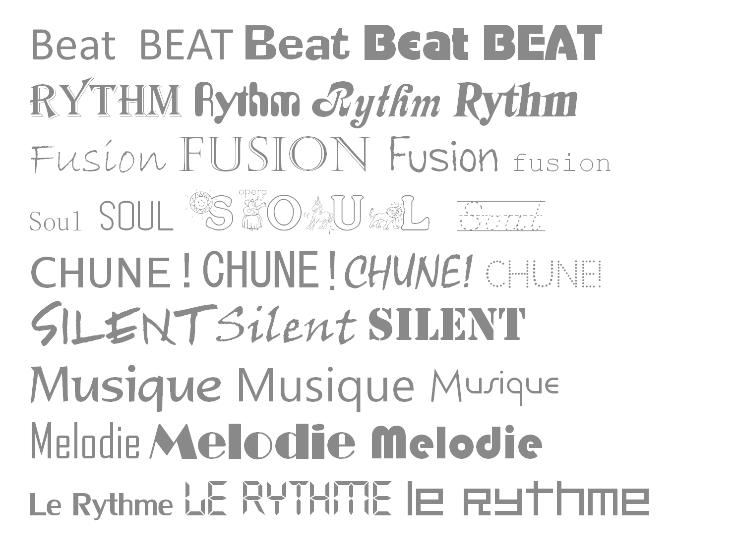Different Font Styles Names Different Font Styles Names