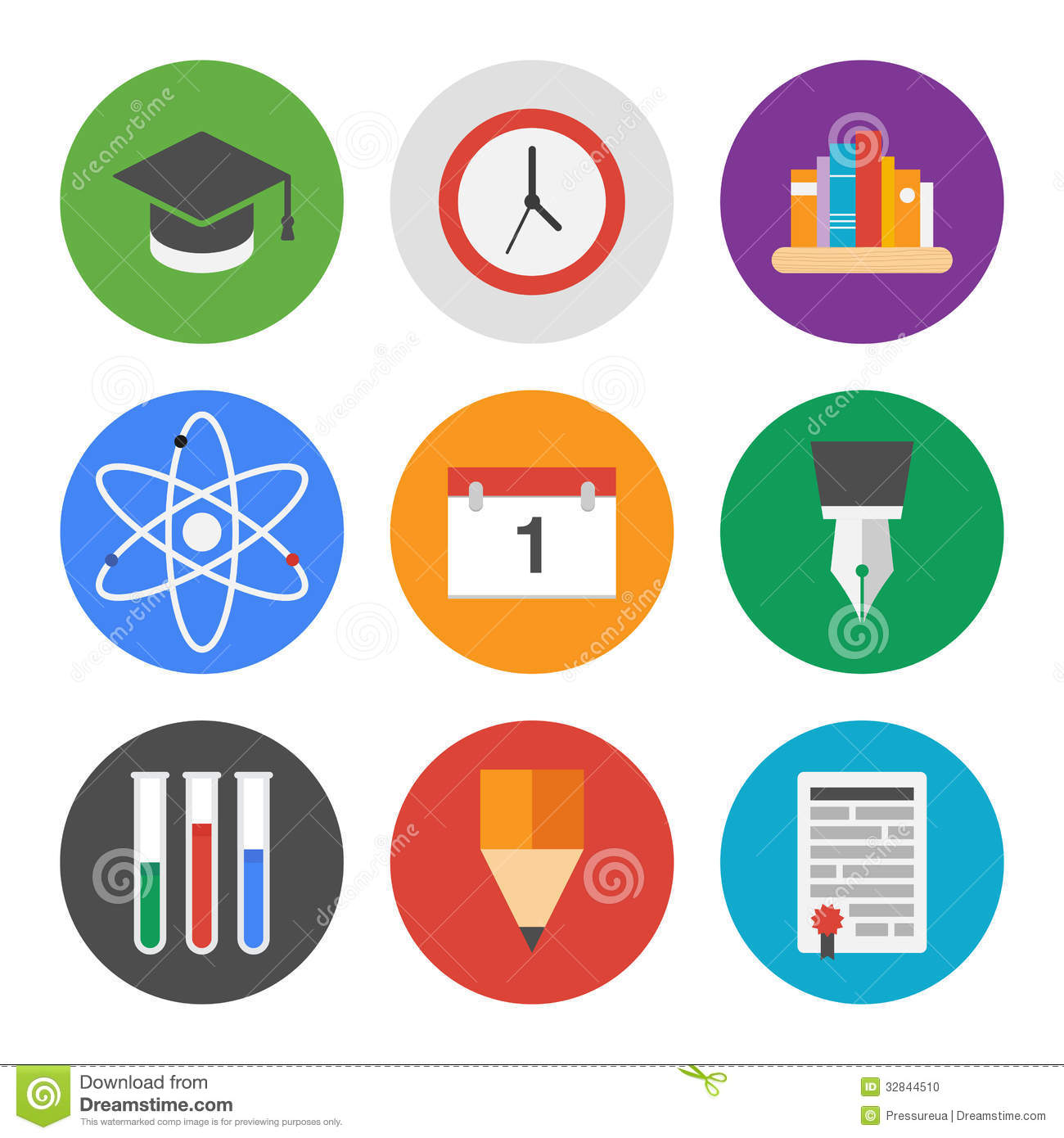 15 Education Subjects Icon Set Images