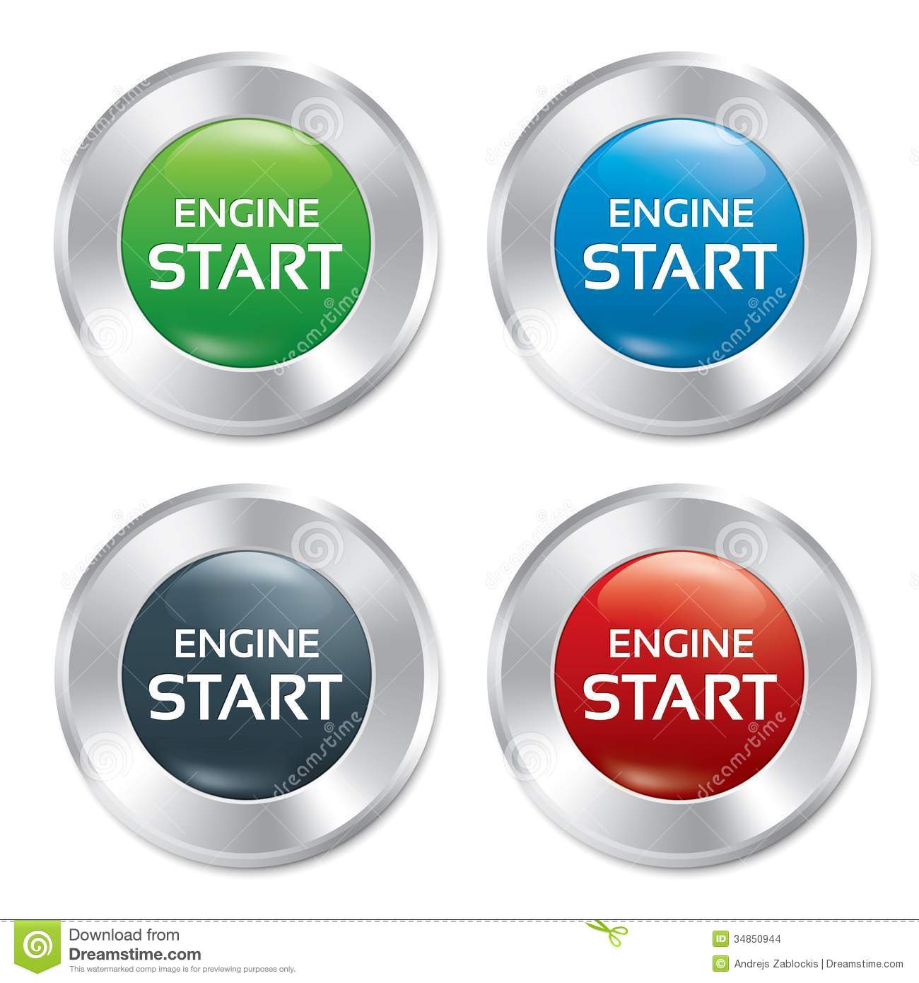Engine Start Button Icon