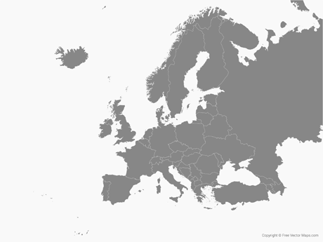 Europe Map Vector Free