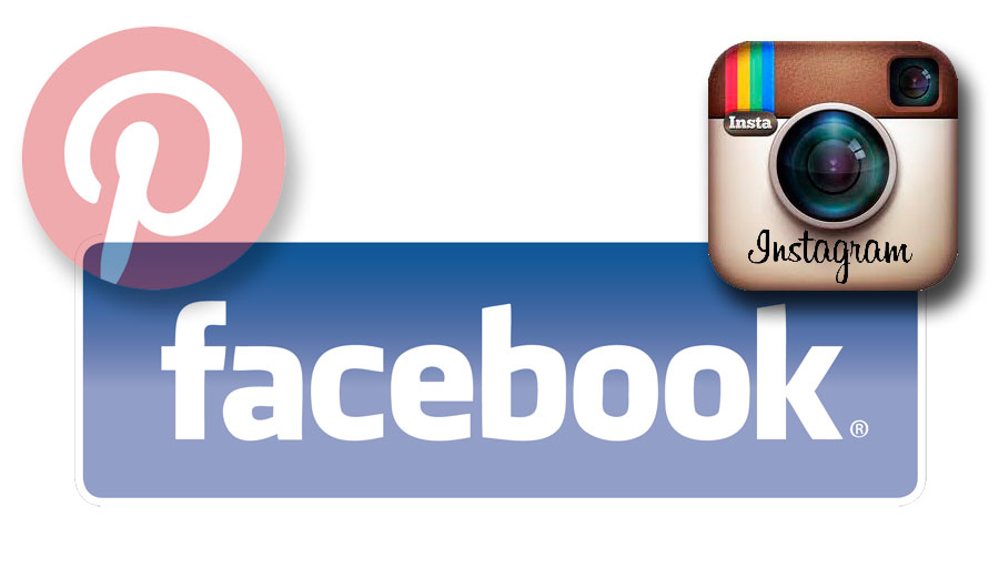 Facebook Instagram Pinterest Icons