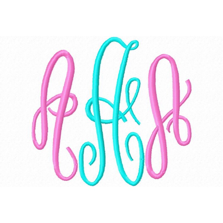 Fancy Swirl Monogram Embroidery Font