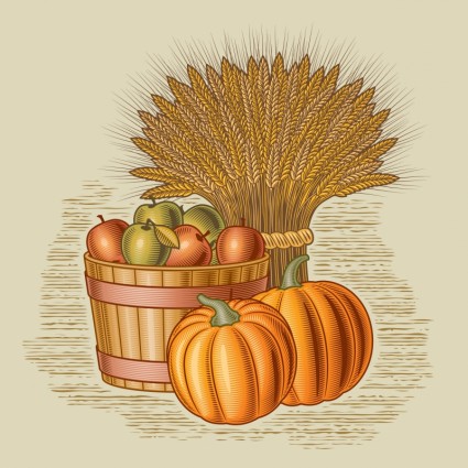 12 Harvest Wheat Vector Images