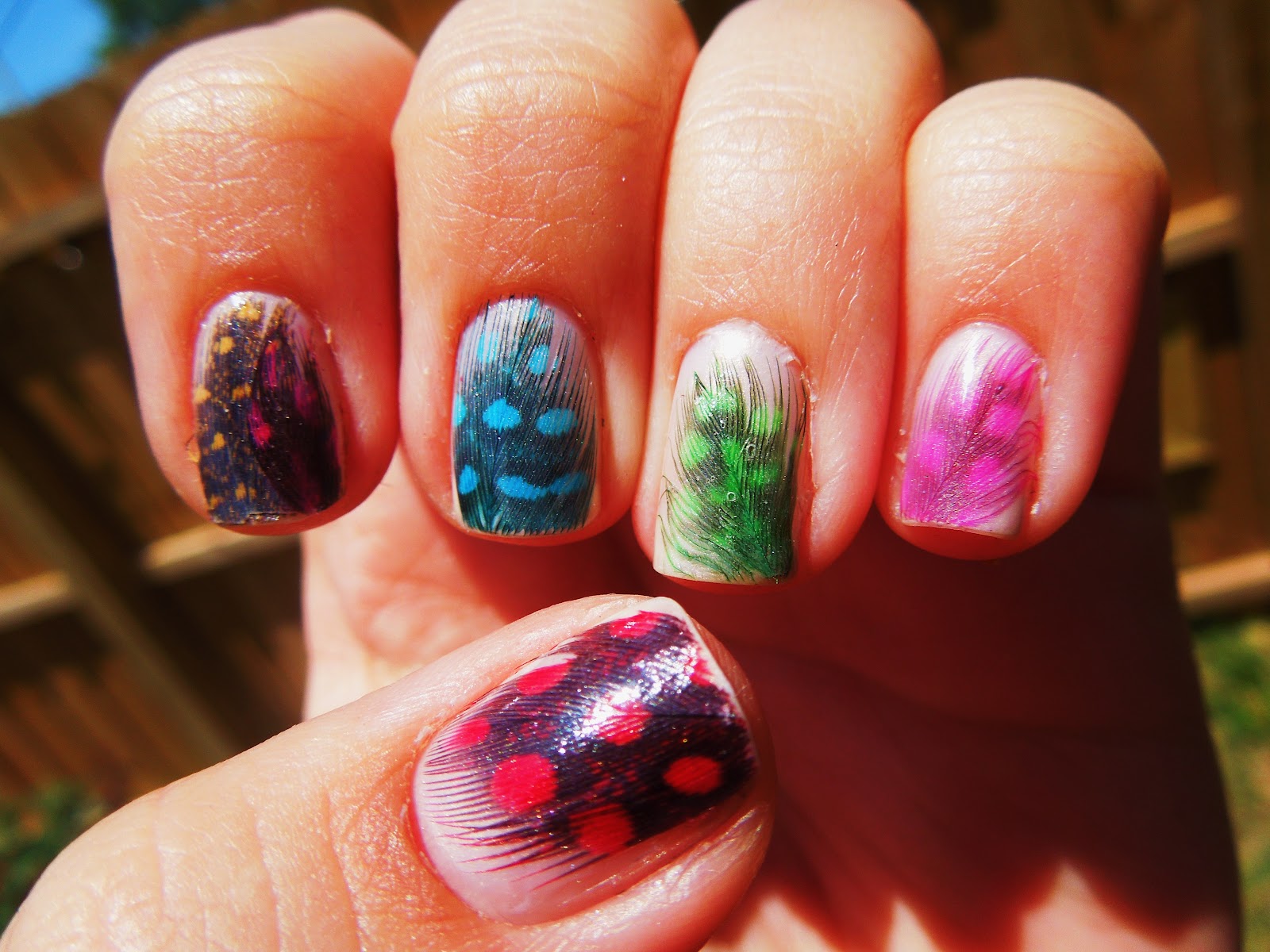 Feather Nail Art Design