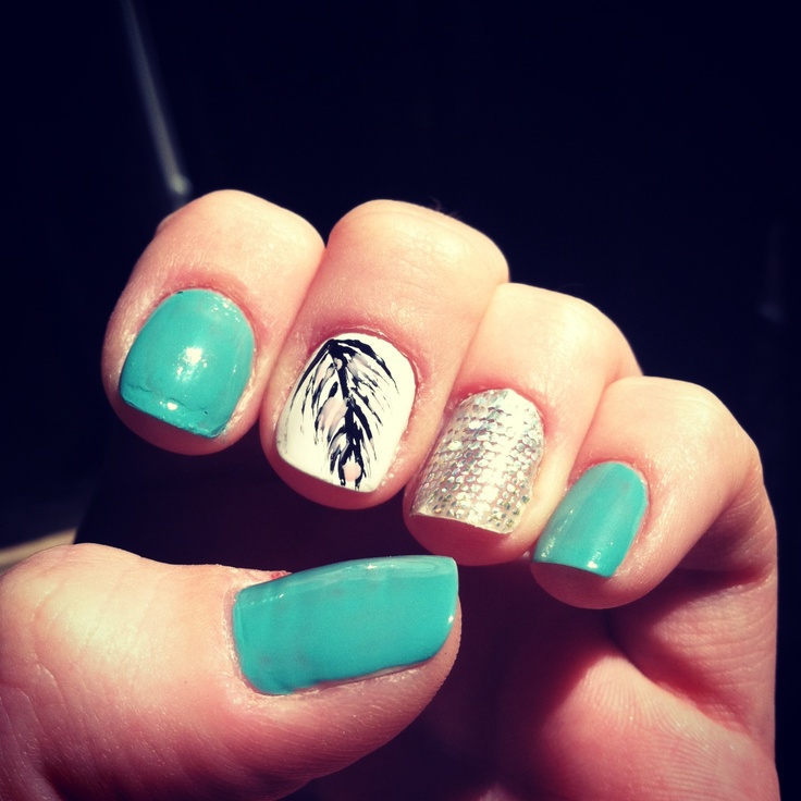 Feather Nail Design Feather Nail Design