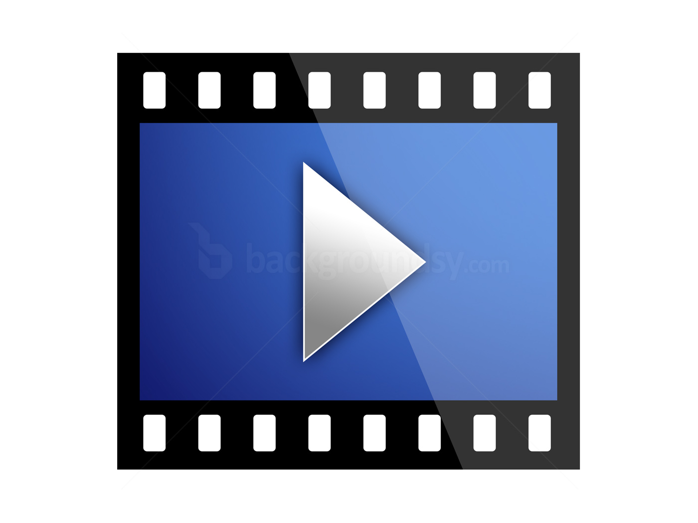 Film in Video Play Button Icon Film in Video Play Button Icon