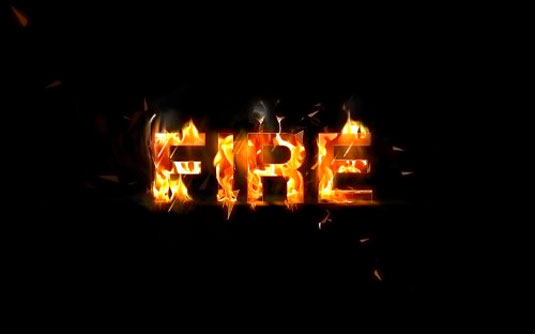 Fire Text Effect in Photoshop