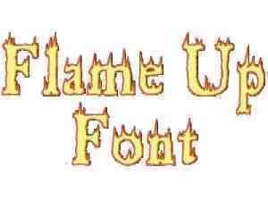 Flame Font Embroidery Machine