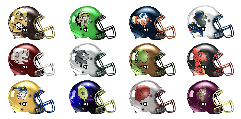 Football Helmet Template Photoshop