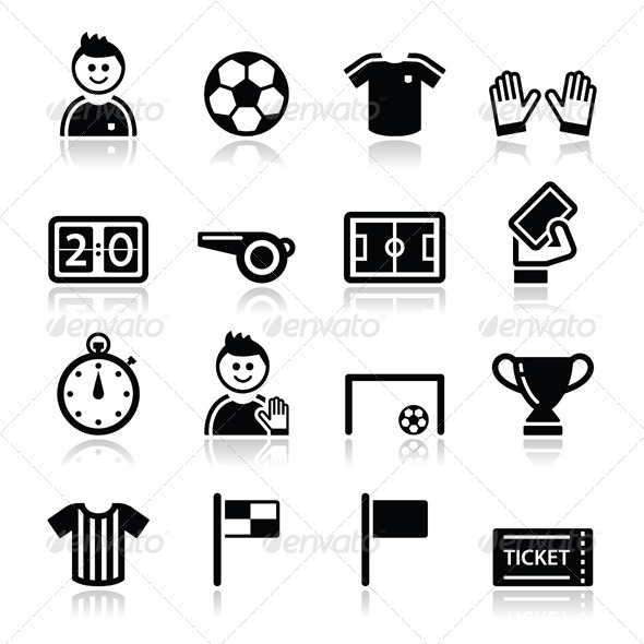 13 Sports Football Vector Icons Images