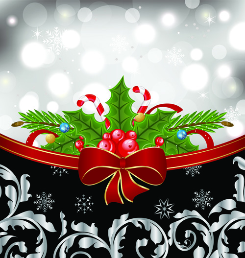 Free Christmas Bow Backgrounds