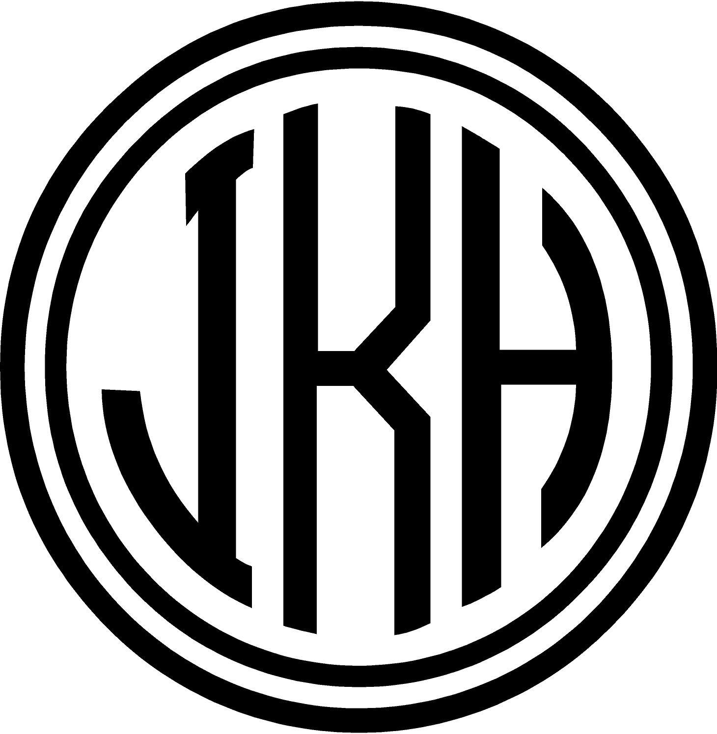 Free Circle Monogram Free Circle Monogram