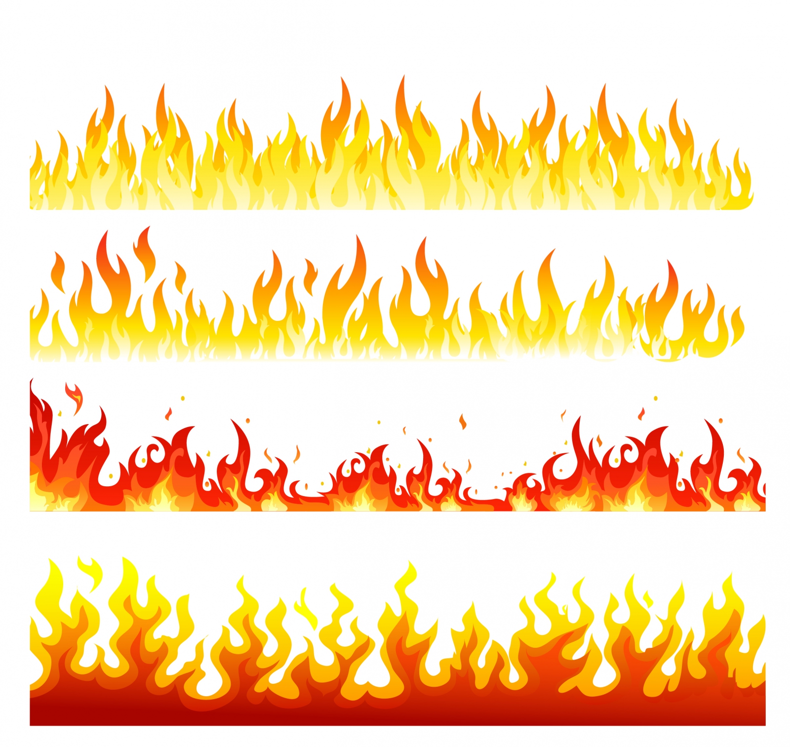 Free Flame Vector Clip Art Borders