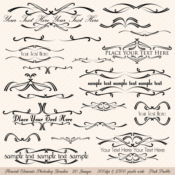 Free Flourish Brush Photoshop