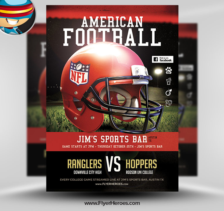 Free Football Flyer PSD Template