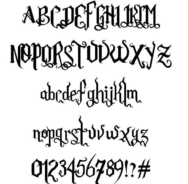 14 Gothic Fonts For Microsoft Word Images