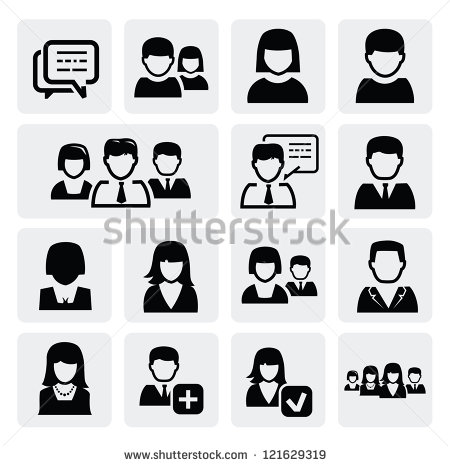 Free Vector People Icon Black