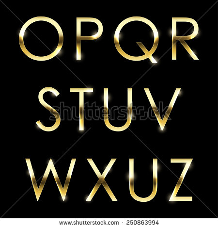 Gold Letters Fonts