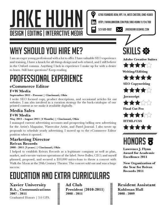 Graphic Design Resume Examples