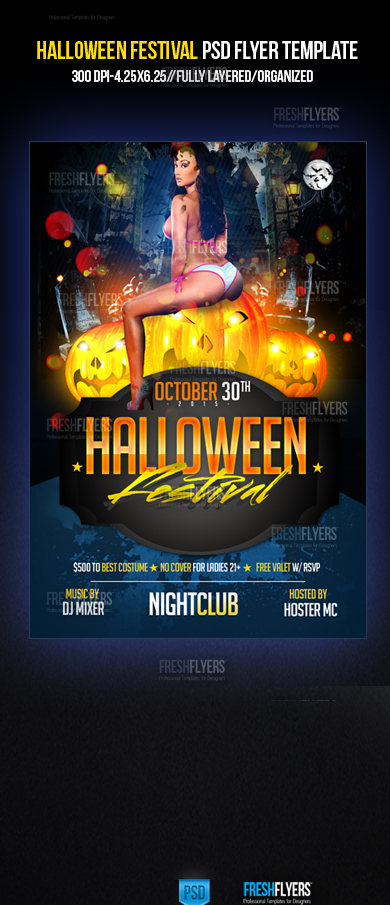 Halloween Party Flyer Template