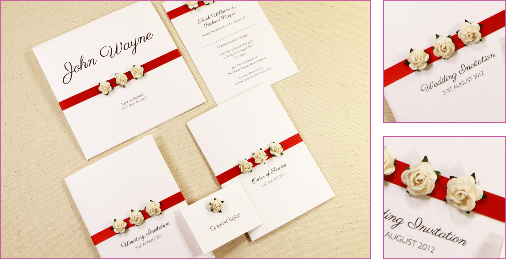 Handmade Wedding Invitation Designs