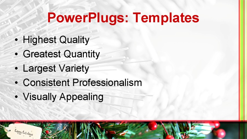 Happy Holidays PowerPoint Template Free