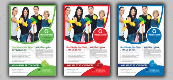 House Cleaning Service Flyers Templates