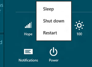 How to Shut Down Windows 8