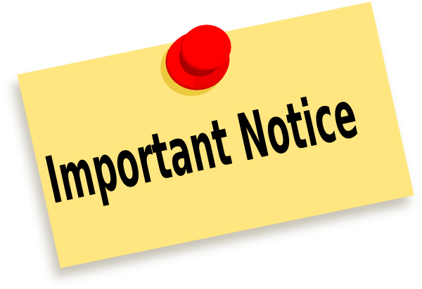 Important Notice Clip Art