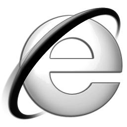 Internet Explorer Icon White