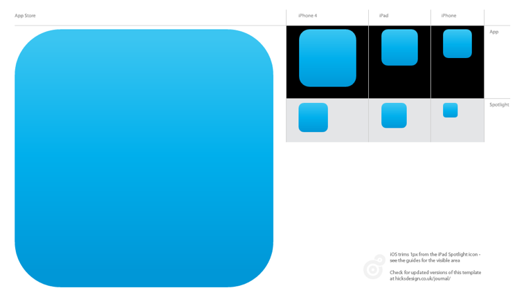 iOS App Icon Template iOS App Icon Template