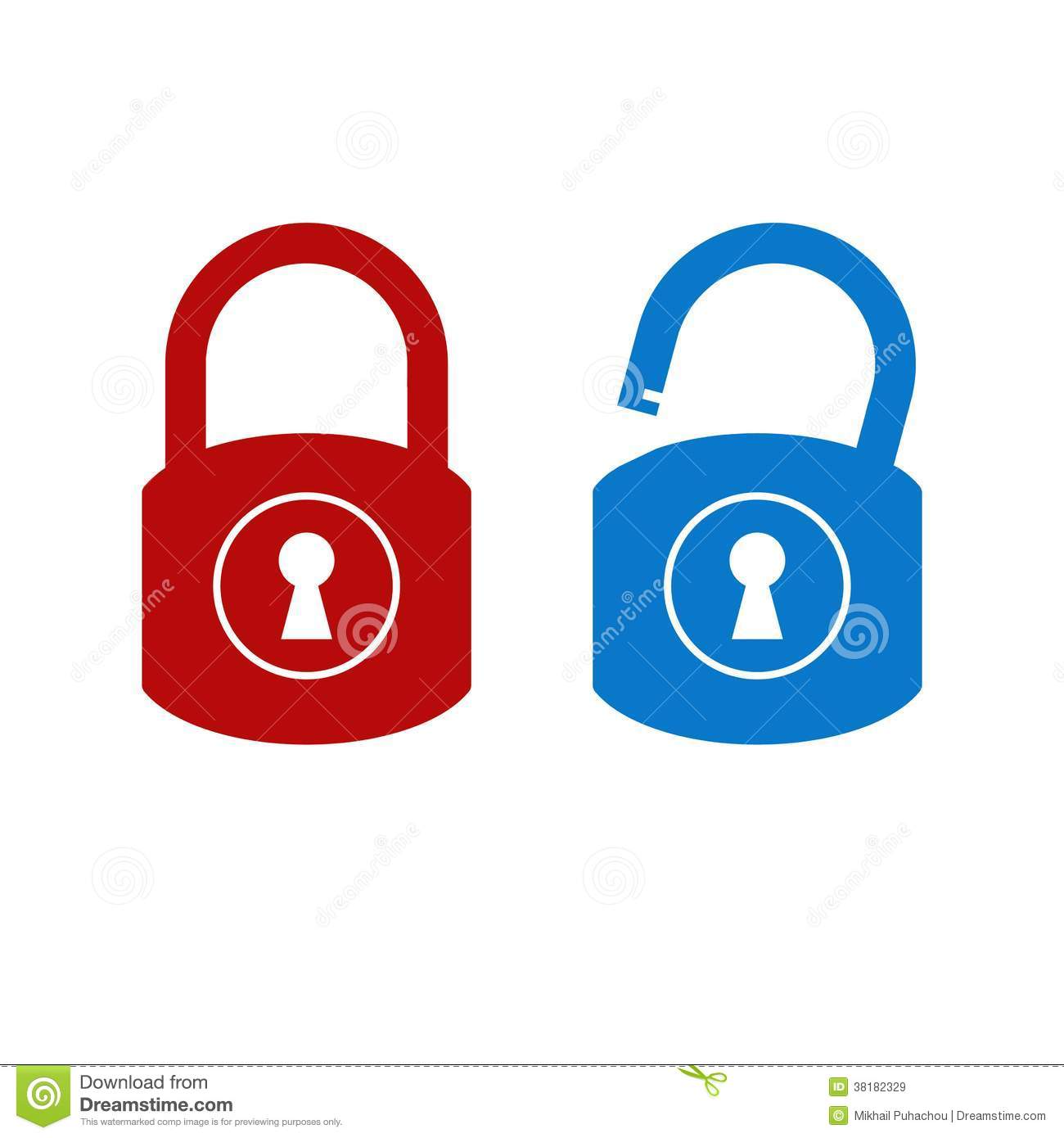 Lock and Unlock Icon